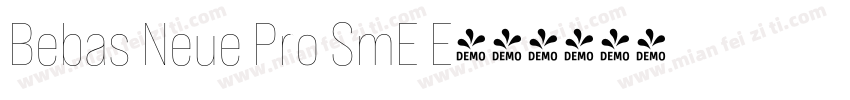 Bebas Neue Pro SmE E字体转换
